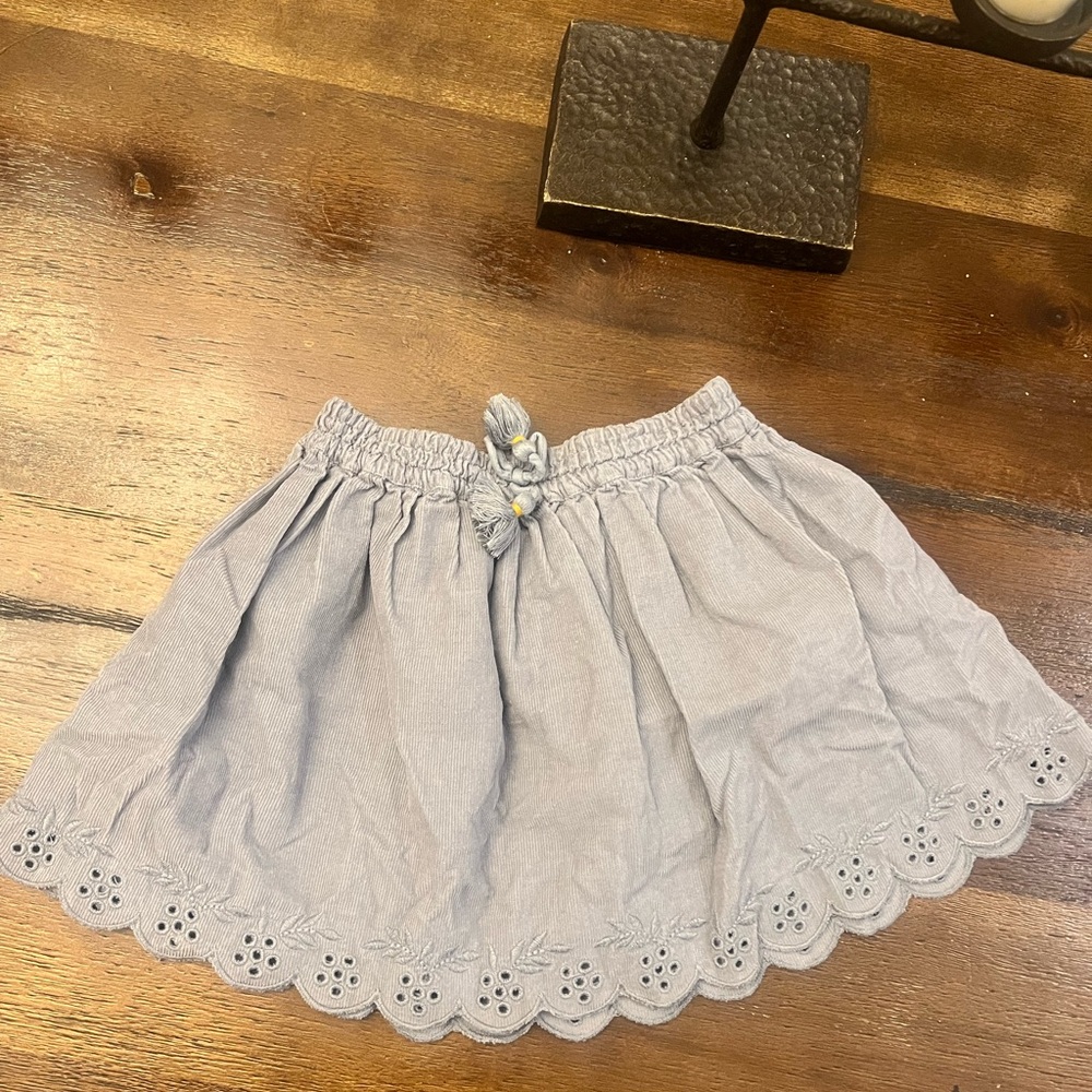 Zara Light Gray A-Line Skirt